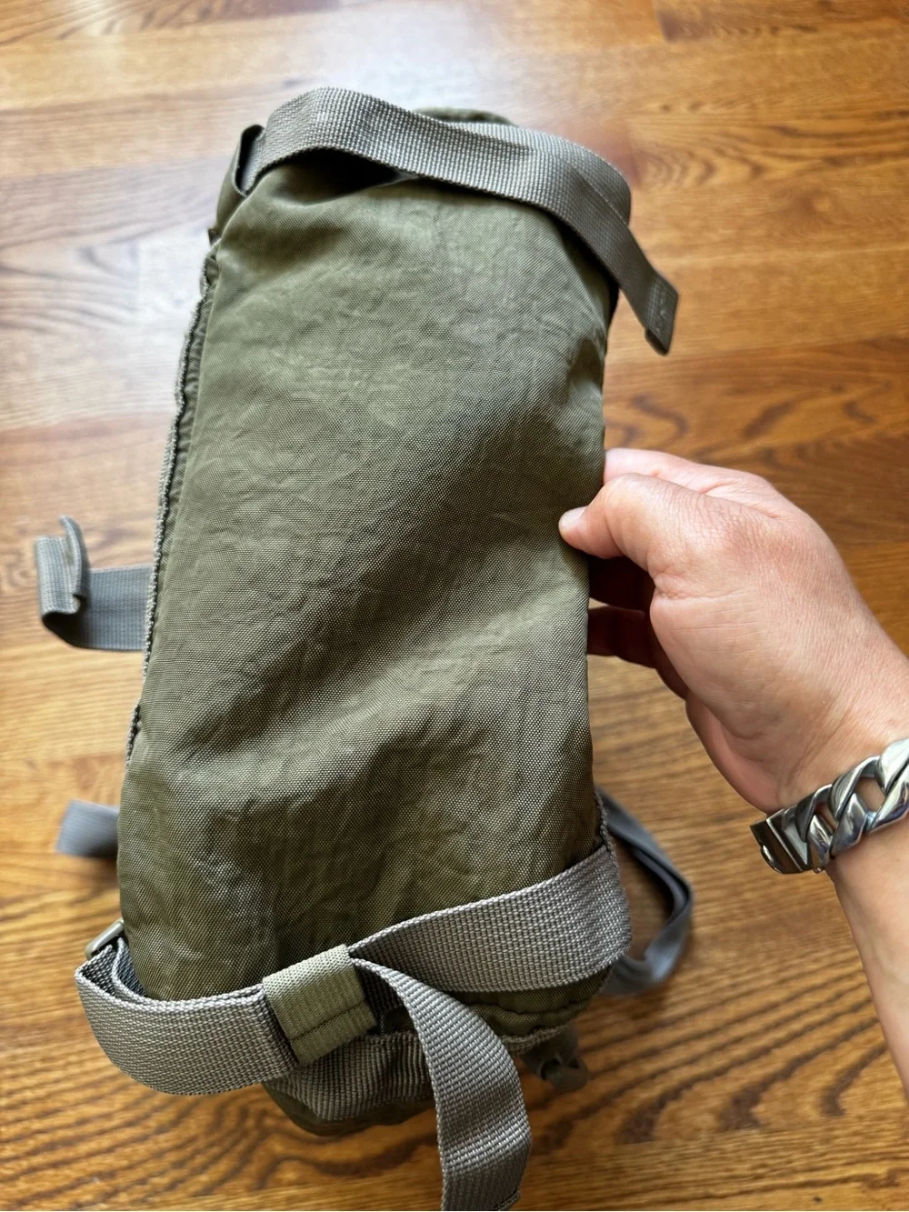 Tommy Bahama Men’s Olive Green Utility Backpack Travel Cargo Military Style